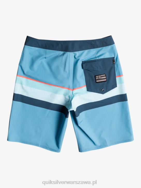 mężczyźni Quiksilver szorty surfsilk z wyblakłymi paskami 20 4DBV1604 delph niebieski
