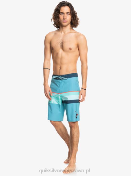 mężczyźni Quiksilver szorty surfsilk z wyblakłymi paskami 20 4DBV1604 delph niebieski