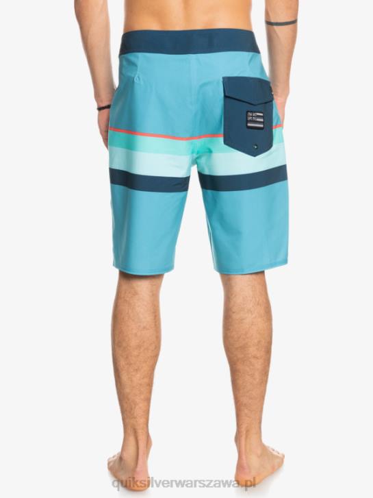 mężczyźni Quiksilver szorty surfsilk z wyblakłymi paskami 20 4DBV1604 delph niebieski