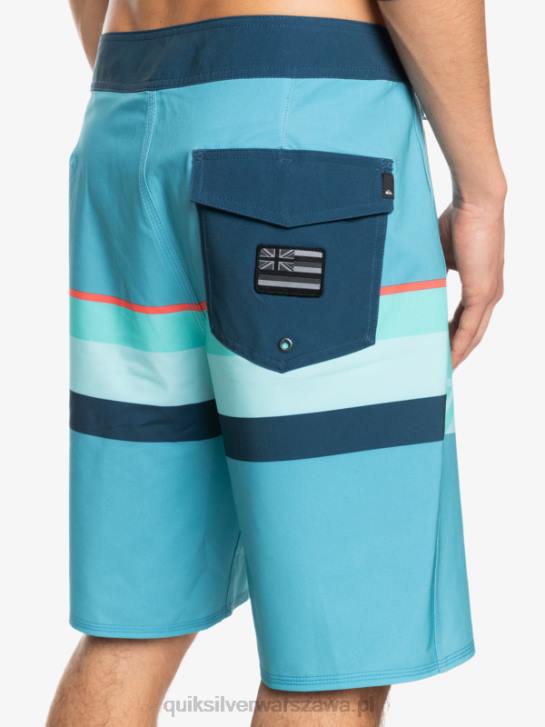 mężczyźni Quiksilver szorty surfsilk z wyblakłymi paskami 20 4DBV1604 delph niebieski