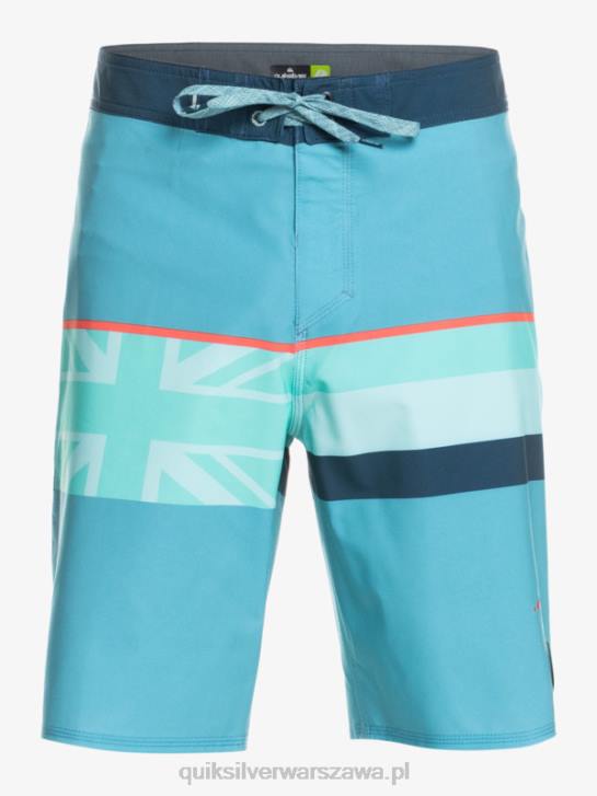 mężczyźni Quiksilver szorty surfsilk z wyblakłymi paskami 20 4DBV1604 delph niebieski