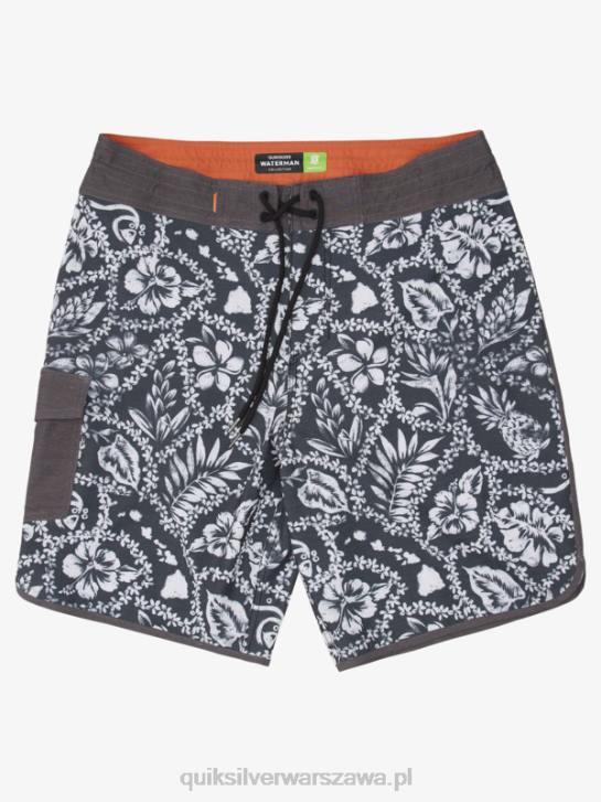mężczyźni Quiksilver szorty waterman arrival lei 20 muszelek 4DBV1417 czarne przybycie lei
