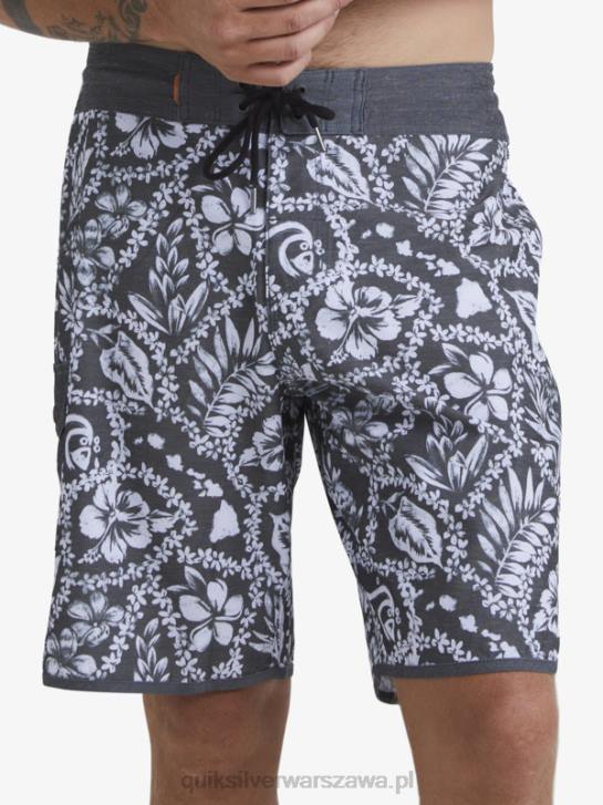 mężczyźni Quiksilver szorty waterman arrival lei 20 muszelek 4DBV1417 czarne przybycie lei
