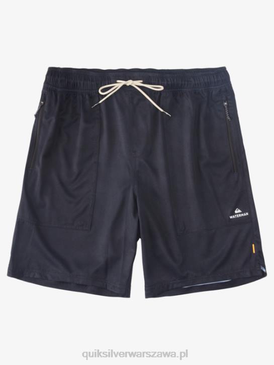 mężczyźni Quiksilver szorty waterman scout z zamkiem błyskawicznym amphibian 20 4DBV1324 czarny