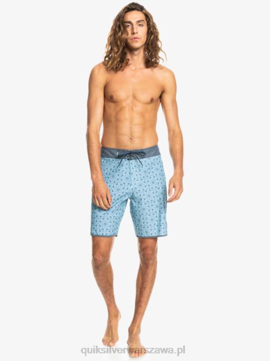 mężczyźni Quiksilver szorty z hempstretch scallop 19 4DBV1741 niebieskie szkło