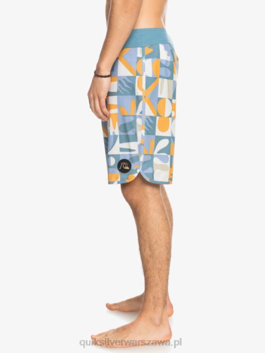 mężczyźni Quiksilver szorty z hempstretch scallop 19 4DBV1743 Ashley niebieski