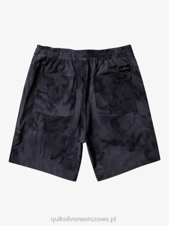mężczyźni Quiksilver szorty z nadrukiem 18 płazów Taxer 4DBV101 czarny