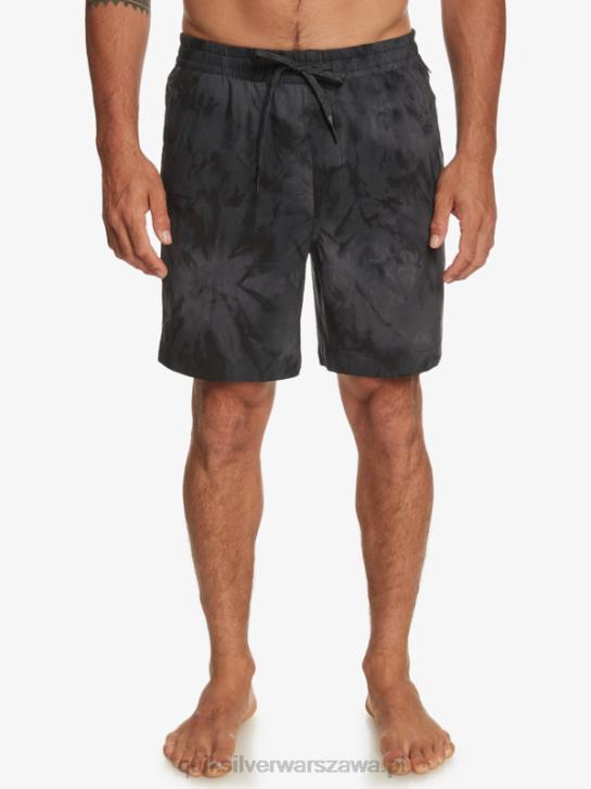 mężczyźni Quiksilver szorty z nadrukiem 18 płazów Taxer 4DBV101 czarny