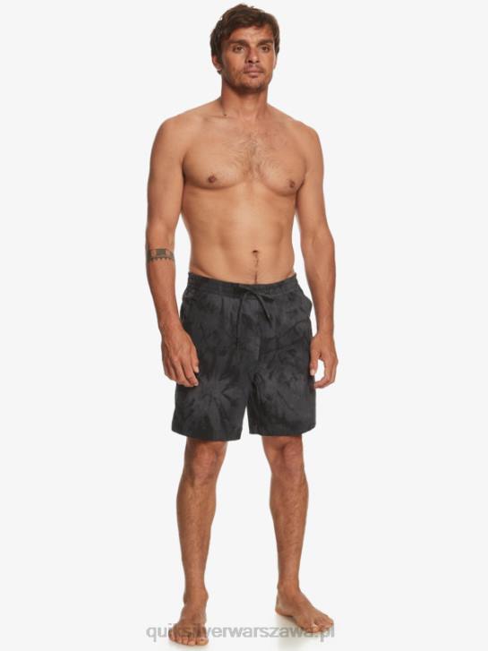mężczyźni Quiksilver szorty z nadrukiem 18 płazów Taxer 4DBV101 czarny