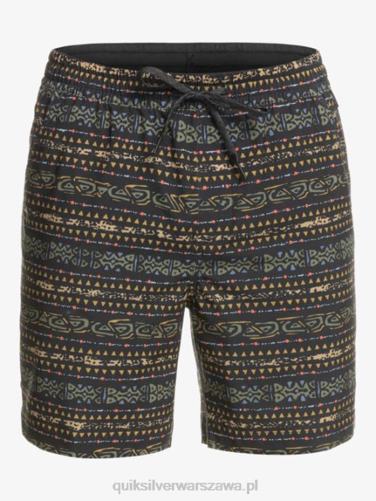 mężczyźni Quiksilver szorty z nadrukiem 18 płazów Taxer 4DBV102 czarny