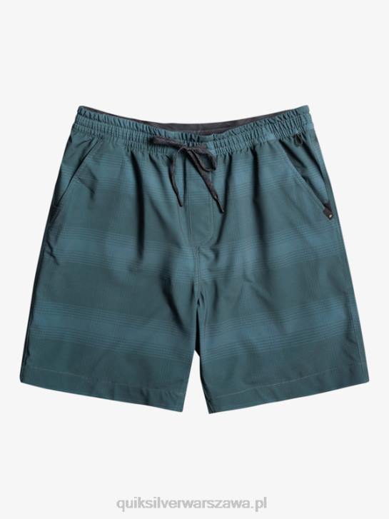 mężczyźni Quiksilver szorty z nadrukiem 18 płazów Taxer 4DBV103 morze Beringa