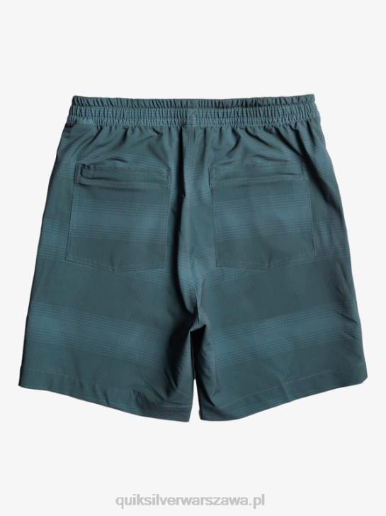mężczyźni Quiksilver szorty z nadrukiem 18 płazów Taxer 4DBV103 morze Beringa