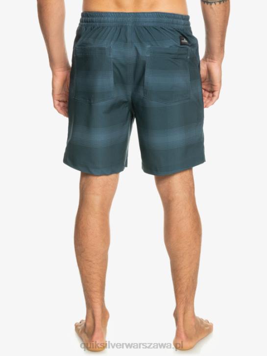 mężczyźni Quiksilver szorty z nadrukiem 18 płazów Taxer 4DBV103 morze Beringa