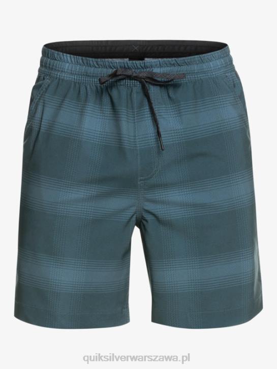 mężczyźni Quiksilver szorty z nadrukiem 18 płazów Taxer 4DBV103 morze Beringa