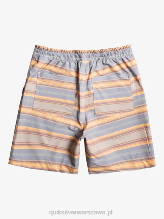 mężczyźni Quiksilver szorty z nadrukiem 18 płazów Taxer 4DBV104 plaza szaro-szary pasek na dni surfingu