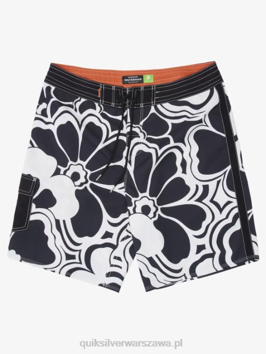 mężczyźni Quiksilver szorty z nadrukiem Waterman Throwback 19 4DBV1436 czarny powrót
