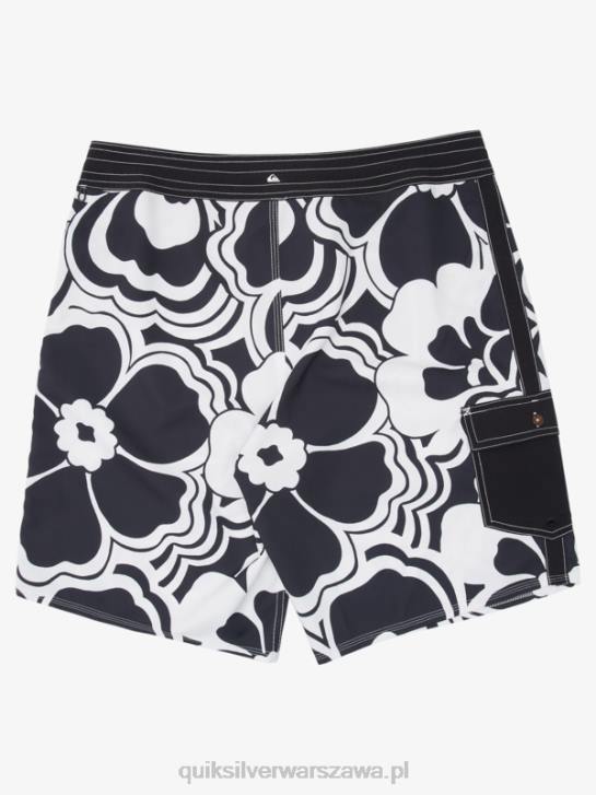 mężczyźni Quiksilver szorty z nadrukiem Waterman Throwback 19 4DBV1436 czarny powrót