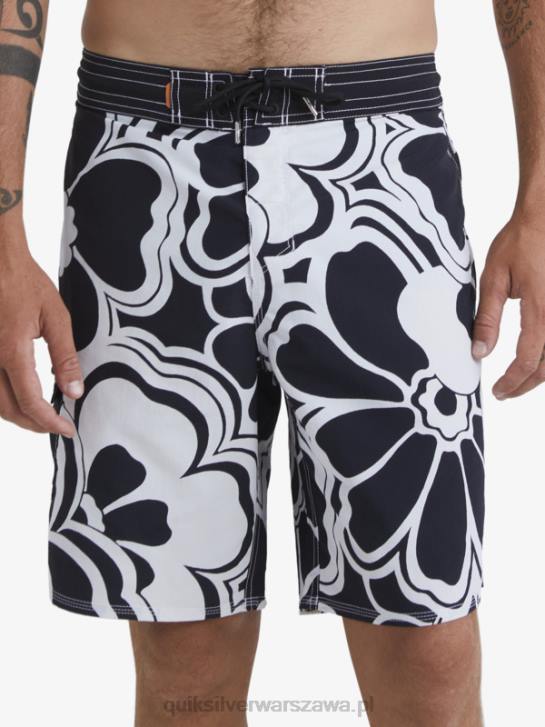 mężczyźni Quiksilver szorty z nadrukiem Waterman Throwback 19 4DBV1436 czarny powrót