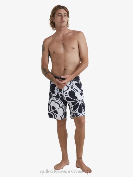 mężczyźni Quiksilver szorty z nadrukiem Waterman Throwback 19 4DBV1436 czarny powrót
