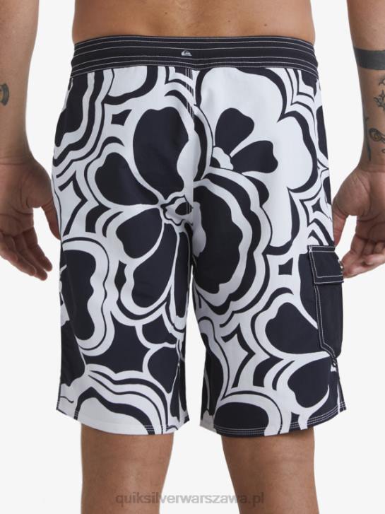 mężczyźni Quiksilver szorty z nadrukiem Waterman Throwback 19 4DBV1436 czarny powrót
