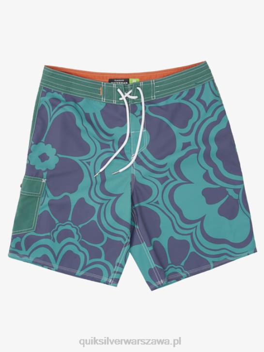 mężczyźni Quiksilver szorty z nadrukiem Waterman Throwback 19 4DBV1437 powrót do dymnej sosny