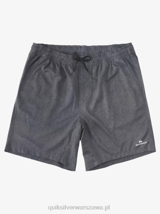 mężczyźni Quiksilver waterman after surf stretch 20 szortów płazów 4DBV956 czarny wrzos