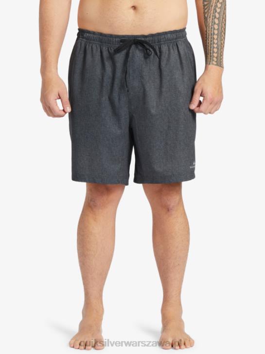 mężczyźni Quiksilver waterman after surf stretch 20 szortów płazów 4DBV956 czarny wrzos