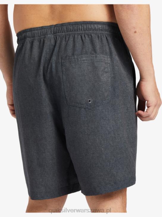 mężczyźni Quiksilver waterman after surf stretch 20 szortów płazów 4DBV956 czarny wrzos