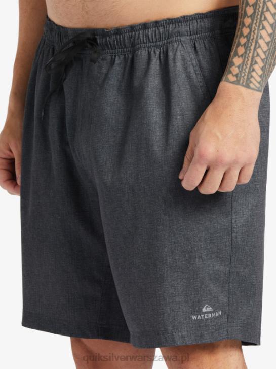mężczyźni Quiksilver waterman after surf stretch 20 szortów płazów 4DBV956 czarny wrzos