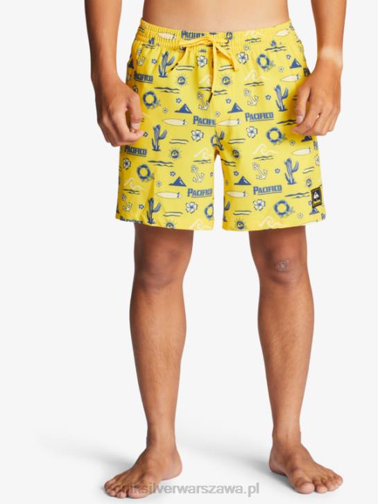 mężczyźni Quiksilver x Pacifico 17 salw 4DBV1763 żółty pacifico quik wolej