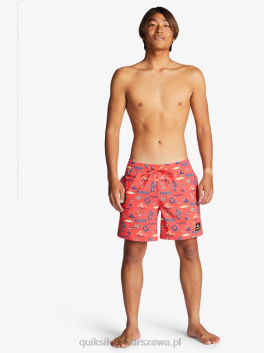 mężczyźni Quiksilver x Pacifico 17 salw 4DBV1764 Red pacifico quiksilver wolej